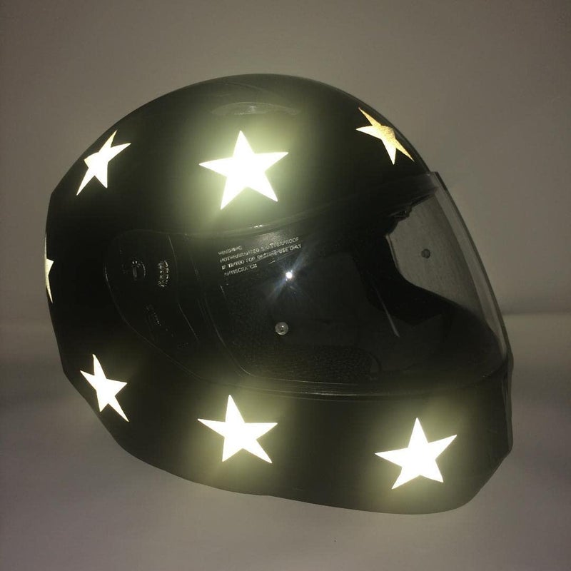 Turner Moore Edition Reflective Vinyl Permanent Adhesive, 12x12 Reflective Vinyl Sheets Tape for Cricut, Cars, Bikes, Signs, Helmet Stickers, Address Numbers by Turner Moore Edition (White, Red, Green, Yellow, 4 Pack) - Image 4